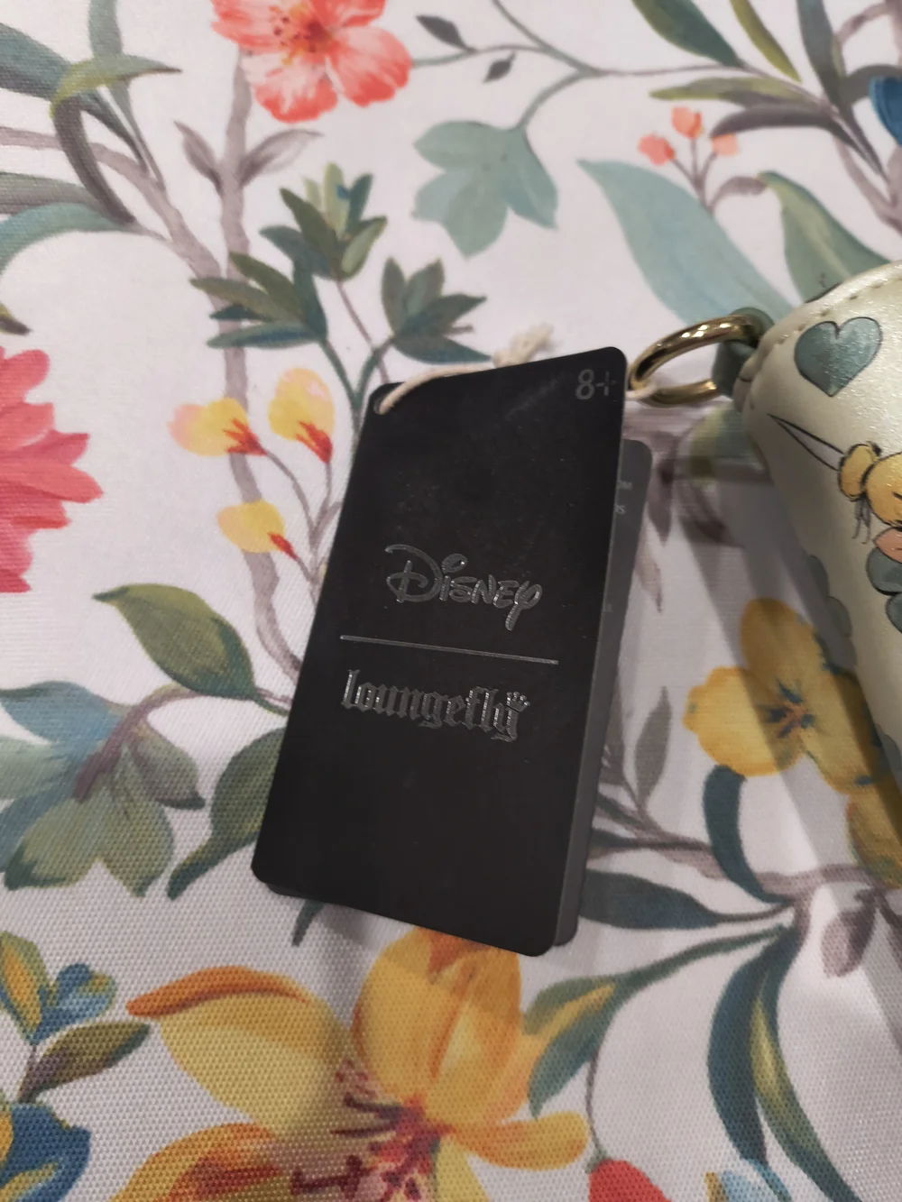 Loungefly Green & Cream Tinker Bell Patterned Tote